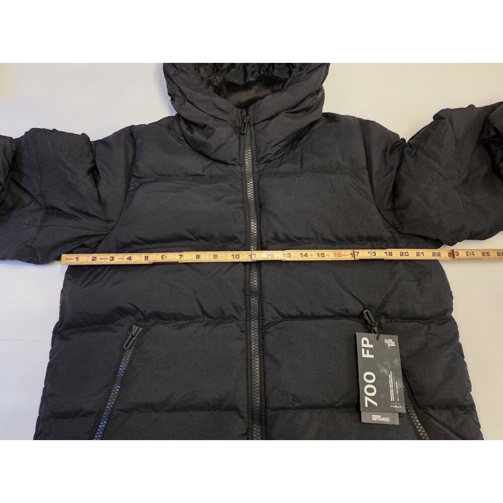 NWT Under Armour ColdGear Crinkle Down Jacket Womens Large Black 700 Fill Hooded - Picture 12 of 13